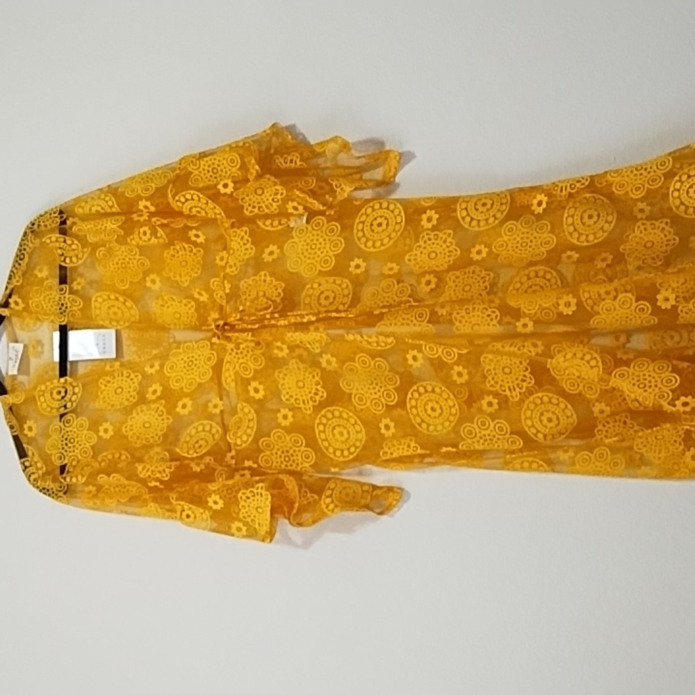 NWT Ember Gold Floral Coverup Size L